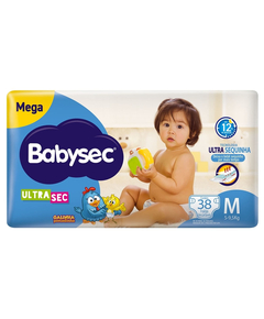 imagem de Fralda babysec ultra mega m 38 unidades - SOFTYS