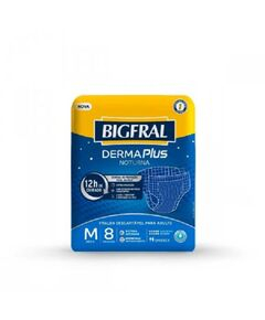 imagem de Fralda bigfral derma plus noturna m 8 unidades - ONTEX