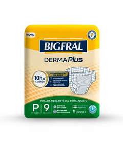 imagem de Fralda bigfral derma plus p 9 unidades - ONTEX