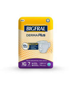 imagem de Fralda bigfral derma plus xg 7 unidades - ONTEX