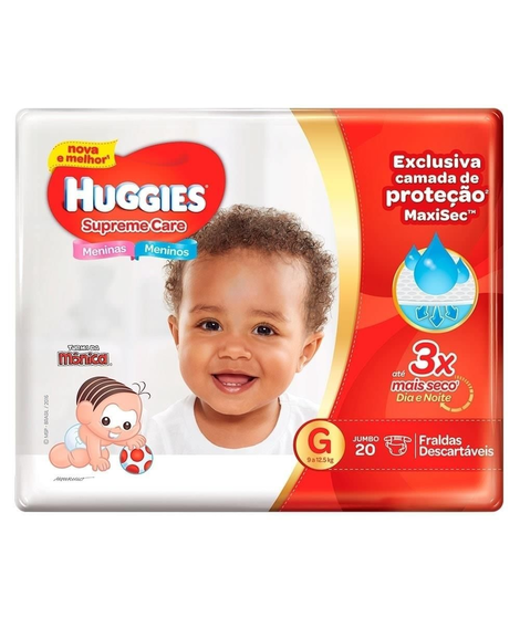 imagem do produto Fralda huggies supreme care g 20 unidades - KIMBERLY-CLARK