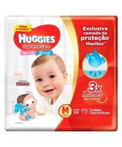 imagem de Fralda huggies supreme care m 24 unidades - KIMBERLY-CLARK