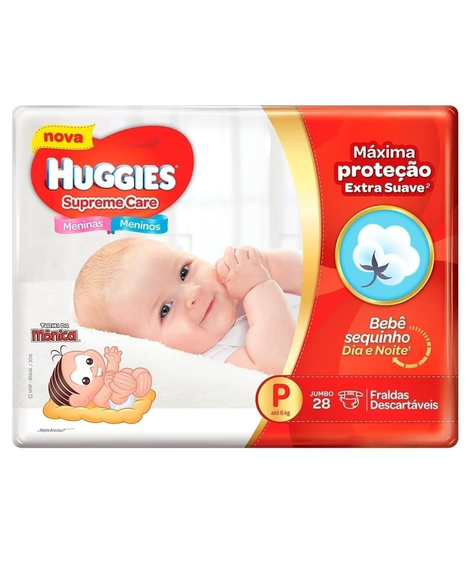 imagem do produto Fralda huggies supreme care p 28 unidades - KIMBERLY-CLARK