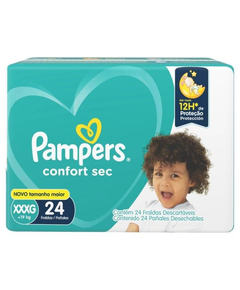 imagem de Fralda pampers confort sec mega xxxg 24 unidades  - PROCTER E GAMBLE