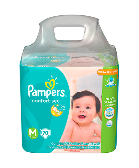 imagem do produto Fralda pampers confort sec super m 70 unidades - PROCTER E GAMBLE