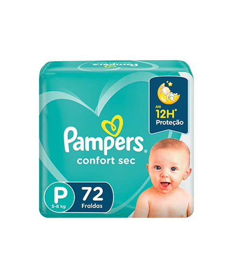 imagem do produto Fralda pampers confort sec super p 72 unidades - PROCTER E GAMBLE