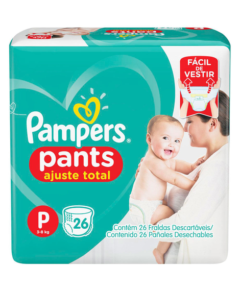 imagem do produto Fralda pampers pants ajuste total p 26 unidades - PROCTER E GAMBLE