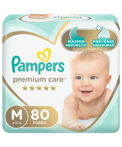 imagem de Fralda pampers premium care jumbo m 80 unidades - PROCTER E GAMBLE
