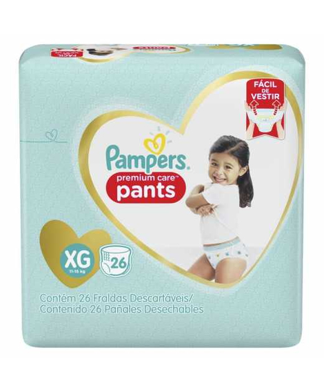 imagem do produto Fralda pampers premium care pants xg 26 unidades - PROCTER E GAMBLE