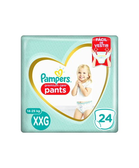 imagem do produto Fralda pampers premium care pants xxg 24 unidades - PROCTER E GAMBLE