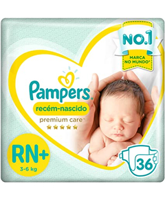 imagem de Fralda pampers premium care rn+ 36 unidades - PROCTER E GAMBLE