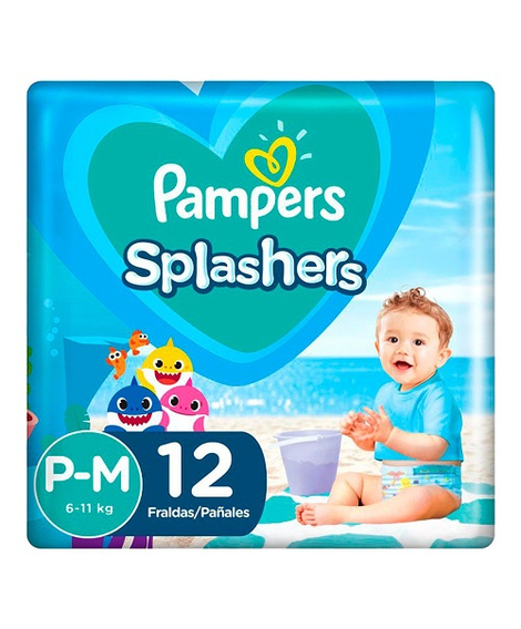 imagem do produto Fralda pampers splashers para banho p/m 12 unidades - PROCTER E GAMBLE