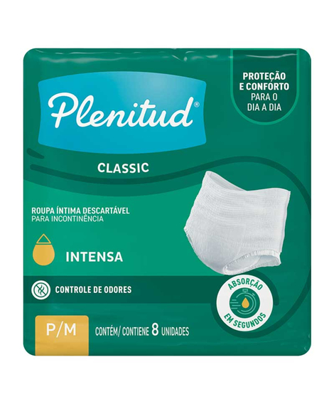 imagem do produto Fralda plenitud classic intensa p/m 8 unidades - KIMBERLY-CLARK