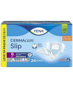 imagem de Fralda tena dermacare slip g p21 l24 - TENA