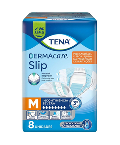 imagem de Fralda tena dermacare slip m 8 unidades - TENA