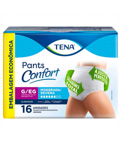 imagem de Fralda tena pants confort g/eg unissex 16 unidades - TENA