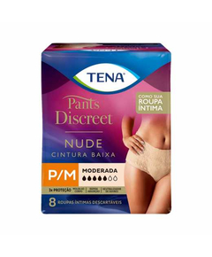 imagem de Fralda tena pants discreet nude p/m 8 unidades - TENA