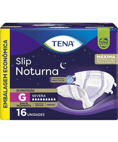 imagem de Fralda tena slip noturna g 16 unidades - TENA