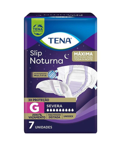 imagem de Fralda tena slip noturna g 7 unidades - TENA