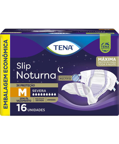 imagem de Fralda tena slip noturna m 16 unidades - TENA