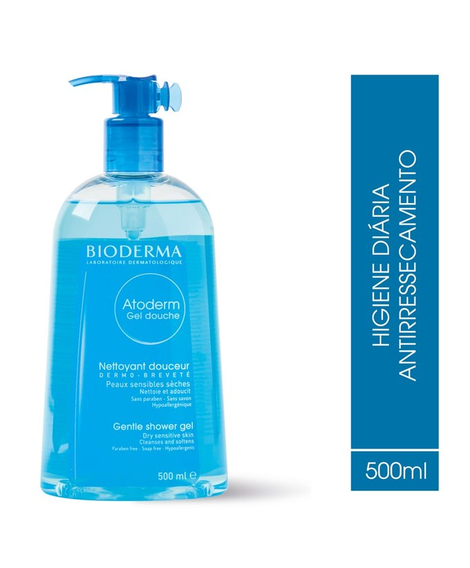 imagem do produto Gel de banho hidratante atoderm gel douche 500ml bioderma - BIODERMA