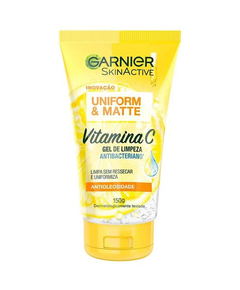 imagem de Gel de limpeza facial garnier vitamina c uniform & matte 150 - GARNIER