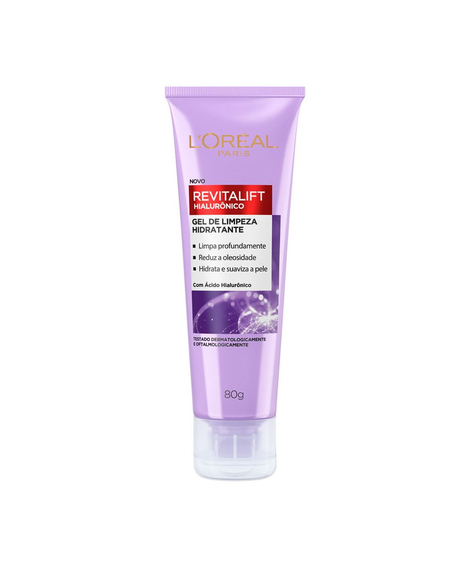 imagem do produto Gel de limpeza facial revitalift hialurnico 80g - LOREAL