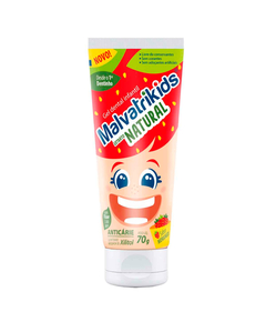 imagem de Gel dental malvatrikids extrato natural com flor 70g - MEGALABS