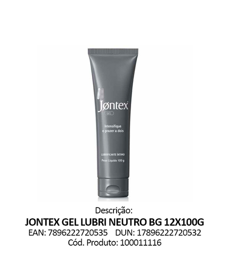 imagem do produto Gel lubrificante intimo jontex neutro 100g - RECKITT BENCKISER