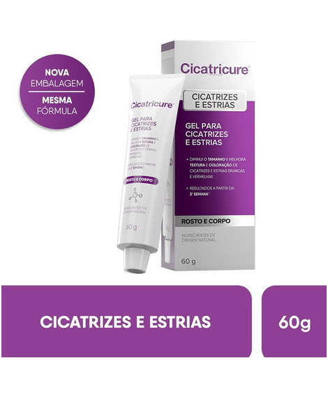 imagem do produto Gel para cicatrizes e estrias cicatricure 60g - GENOMMA LAB