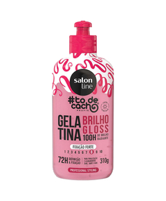 imagem de Gelatina salon line brilho gloss fixação forte 300ml - SALON LINE