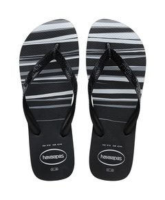 imagem de Havaianas basic preto/preto/branco 37/38 - HAVAIANAS