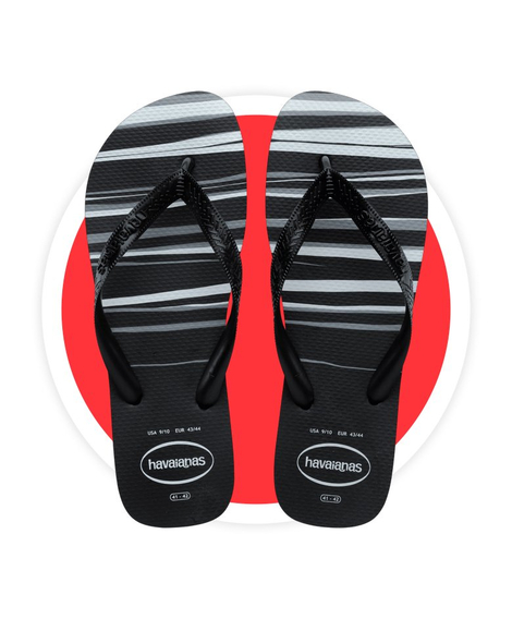 imagem do produto Havaianas basic preto/preto/branco 41/42 - HAVAIANAS