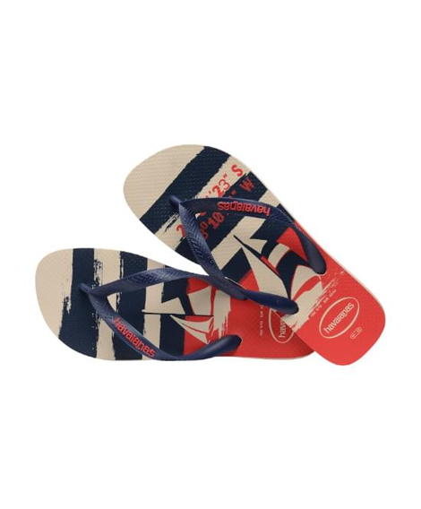 imagem do produto Havaianas nautical bege palha/marinho/vermelho 43/44 - HAVAIANAS