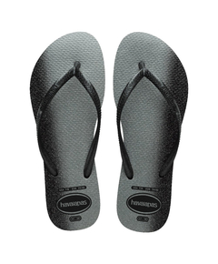 imagem de Havaianas slim gloss preto/preto 35/36 - HAVAIANAS