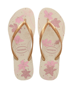 imagem de Havaianas slim organic bege/dourado 39/40 - HAVAIANAS