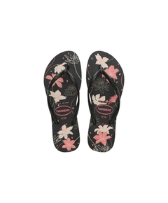 imagem de Havaianas slim organic preto/cinza dark 35/36 - HAVAIANAS