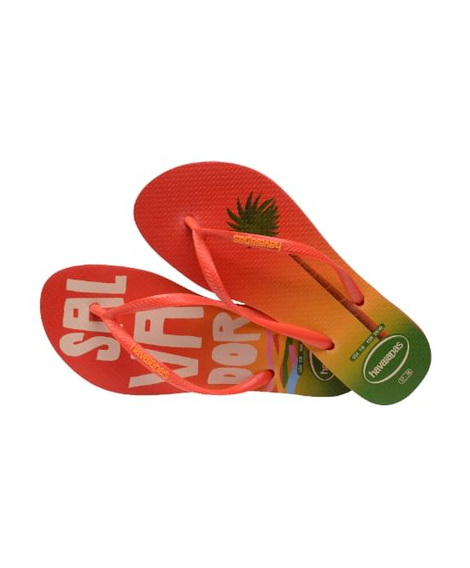 imagem do produto Havaianas slim postcard blood orange tam 37/38 - HAVAIANAS