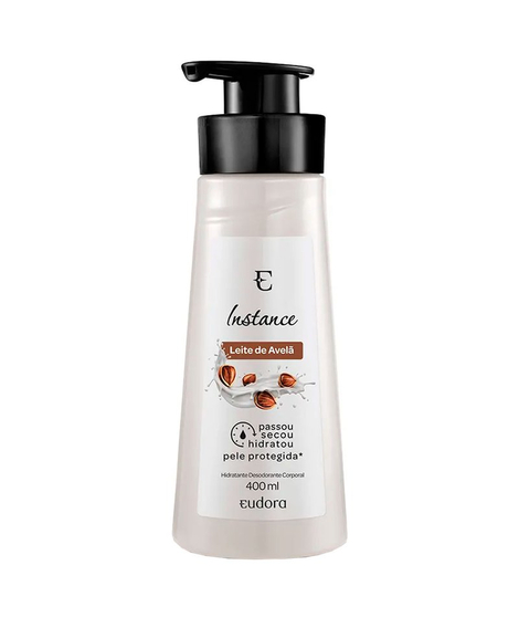 imagem do produto Hidratante corporal eudora instance leite de avel  400ml - EUDORA