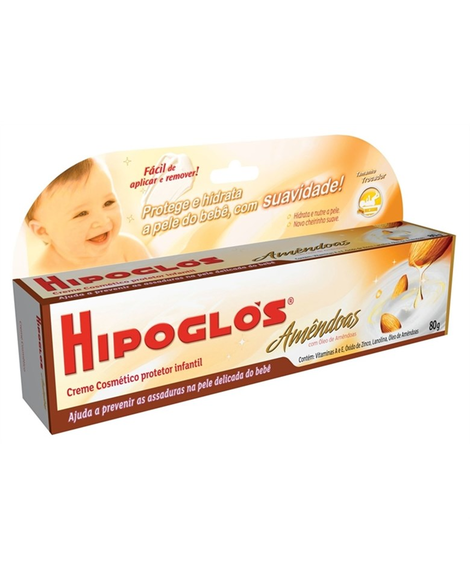 imagem do produto Hipoglos Amendoas 80g Creme Preventivo Para Assaduras - JOHNSON & JOHNSON