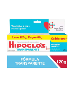 imagem de Hipoglós transparente 120g creme preventivo para assaduras - JOHNSON E JOHNSON