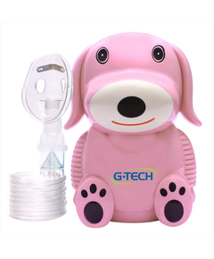 imagem de Inalador e nebulizador g-tech infantil rosa - G-TECH