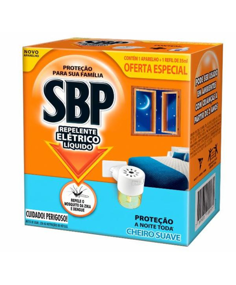 imagem do produto Inseticida eletrico sbp aparelho+refil suave 45 unidades - RECKITT BENCKISER