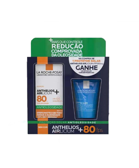 imagem do produto Kit anthelios airlicium fps80 40g + gel facial effaclar 50g - LA ROCHE-POSAY
