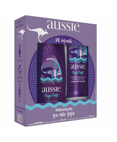 imagem de Kit aussie shampoo 180ml + condicionador 236ml mega moist - PROCTER E GAMBLE