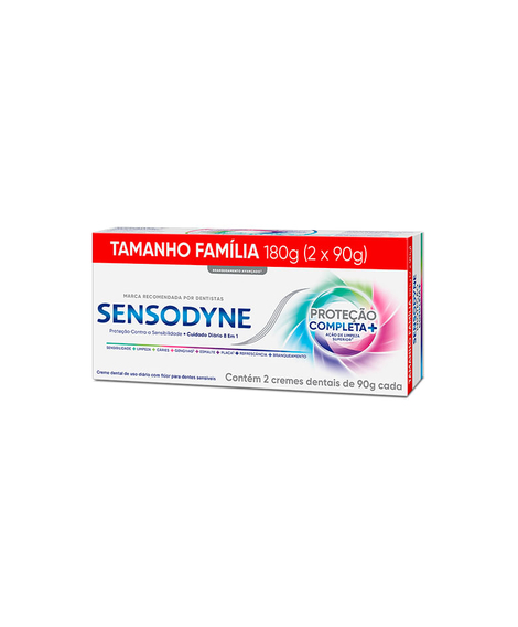 imagem do produto Kit creme dental sensodyne proteo completa com 2 90g - HALEON