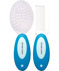 imagem de Kit escova e pente baby azul ref 8694 - MARCO BONI