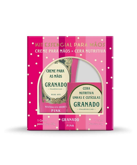 imagem do produto Kit granado pink essencial para mos creme + cera nutritiva  - GRANADO