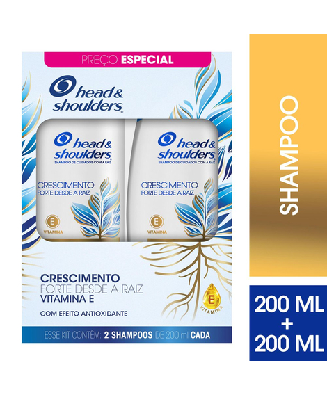imagem do produto Kit head & shoulders crescimento desde a raiz 2 c/200ml - PROCTER E GAMBLE