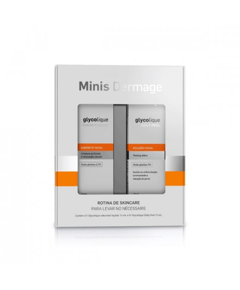 imagem do produto Kit miniatura dermage glycolique acido 15ml + sabonete 15ml - DERMAGE